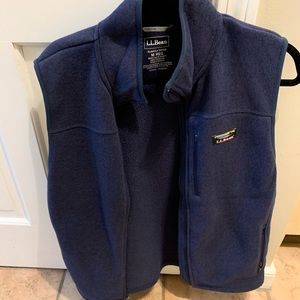 LL Bean Fleece Vest. Size medium. Like new